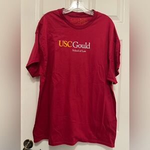 USC Gould School of Law Red T-Shirt - Unisex Sz XL- New